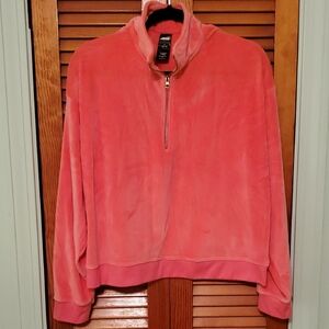 Coral Quarter-Zip Pullover